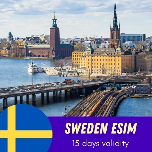 Sweden eSIM 15 Days
