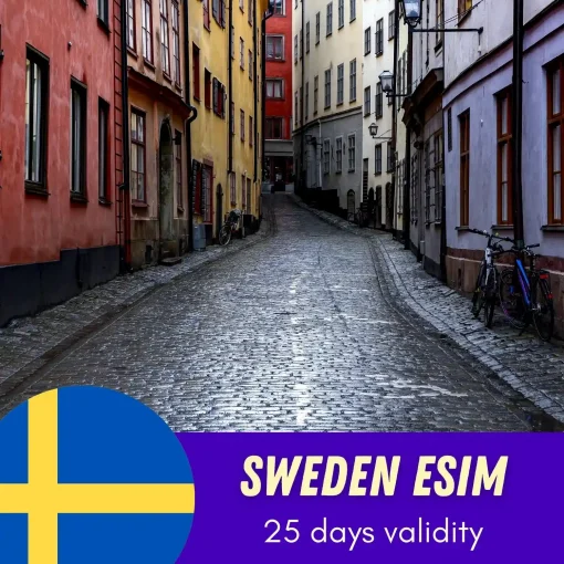 Sweden eSIM 25 Days