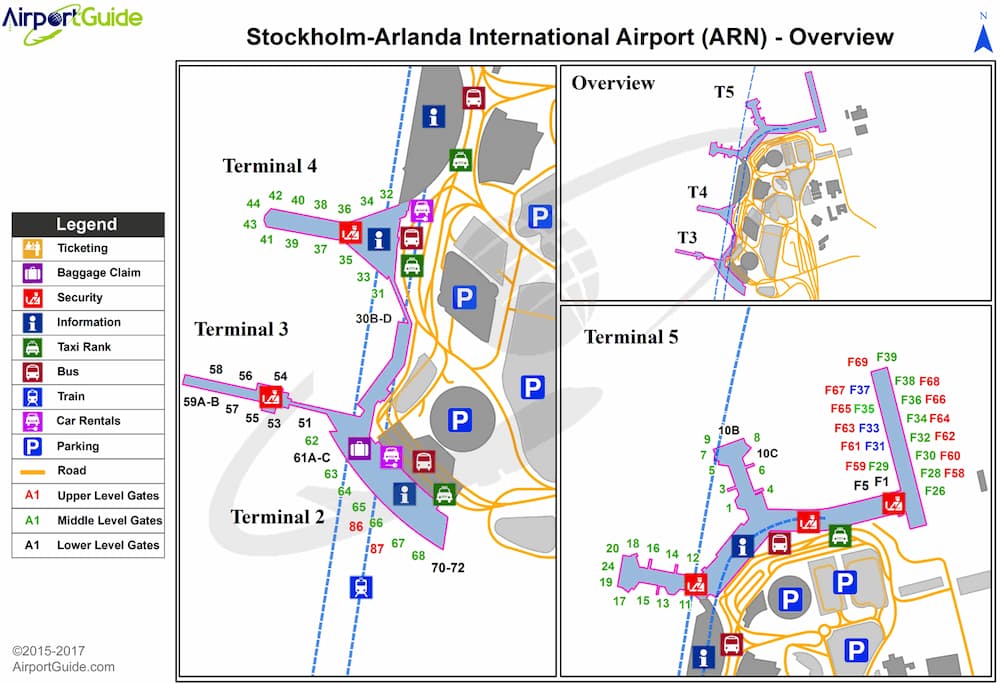 Buying SIM Card at Stockholm Arlanda Airport- Airport map
