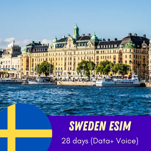 Sweden eSIM 28 days data and calls
