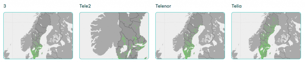 Sweden Mobile Internet Coverage